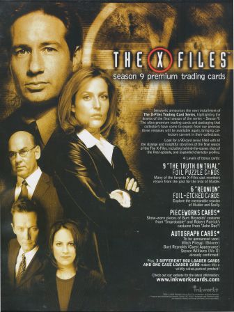 X Files Seasons 4 &5 Promo Card P1 